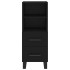 Aparador de madera contrachapada negro 34,5x34x90