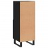 Aparador de madera contrachapada negro 34,5x34x90