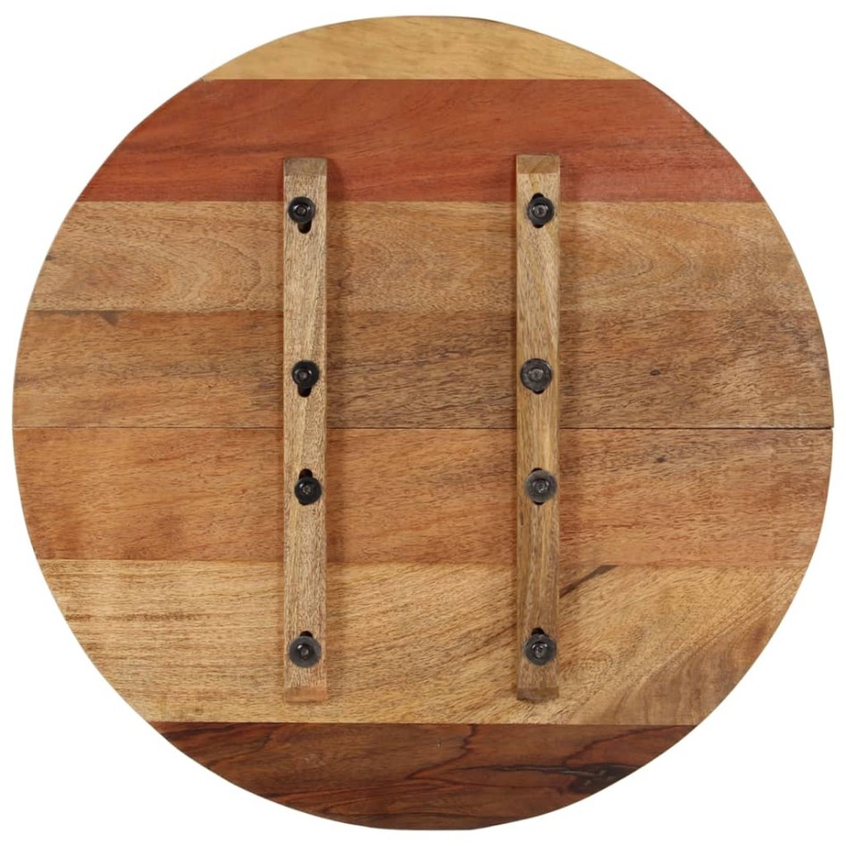 Tablero de mesa redonda madera reciclada maciza 60 cm 15-16