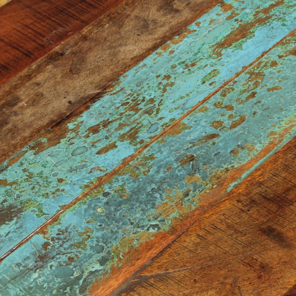 Tablero de mesa redonda madera reciclada maciza 60 cm 15-16