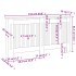 Cubierta para radiador MDF 152x19x81,5