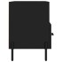 Mueble para TV madera contrachapada negro 80x36x50