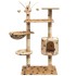 Rascador para gatos poste rascador de sisal 125cm huellas