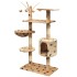 Rascador para gatos poste rascador de sisal 125cm huellas