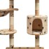 Rascador para gatos poste rascador de sisal 125cm huellas