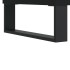 Mueble para TV madera contrachapada negro 80x36x50