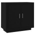 Aparador de madera contrachapada negro 80x40x75
