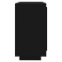 Aparador de madera contrachapada negro 80x40x75