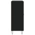 Aparador de madera de ingeniería negro 69,5x34x90