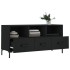 Mueble de TV madera de ingeniería negro 102x36x50