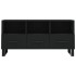 Mueble de TV madera de ingeniería negro 102x36x50