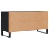 Mueble de TV madera de ingeniería negro 102x36x50