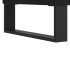 Mueble de TV madera de ingeniería negro 102x36x50