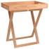 Mesa bandeja plegable madera maciza nogal 52x36x56,5