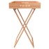 Mesa bandeja plegable madera maciza nogal 52x36x56,5