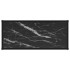 Mesa de consola negro vidrio templado 80x35x75