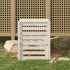 Compostador de madera maciza de pino blanco 63,5x63,5x77,5