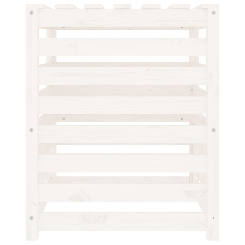 Compostador de madera maciza de pino blanco 63,5x63,5x77,5