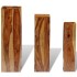 Soportes para plantas 3 uds madera maciza de sheesham