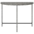 Mesa de jardín de ratán sintético gris 100x50x75