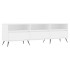 Mueble de TV madera contrachapada blanco 150x30x44,5