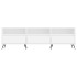 Mueble de TV madera contrachapada blanco 150x30x44,5