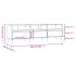 Mueble de TV madera contrachapada blanco 150x30x44,5
