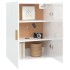 Armario de pared colgante blanco brillante 69,5x34x90