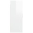 Armario de pared colgante blanco brillante 69,5x34x90