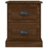 Mesitas de noche 2 uds madera roble marrón 39x39x47,5
