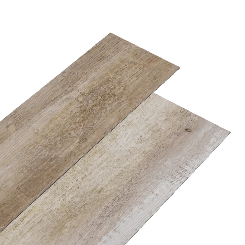 Lamas para suelo autoadhesivas PVC madera deslavada 5,02m²