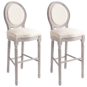 Tabuerete de cocina 2 unidades lino