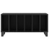 Mueble para discos madera contrachapada negro 100x38x48