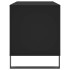 Mueble para discos madera contrachapada negro 100x38x48