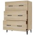 Aparador de madera de ingeniería roble Sonoma 69,5x34x90