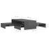 Set de mesas de centro apilables gris brillo 100x100x26,5