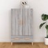 Aparador alto de madera contrachapada gris Sonoma 70x31x115