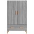 Aparador alto de madera contrachapada gris Sonoma 70x31x115