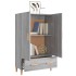 Aparador alto de madera contrachapada gris Sonoma 70x31x115