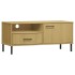 Mueble de TV con patas de metal OSLO madera maciza pino