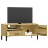 Mueble de TV con patas de metal OSLO madera maciza pino