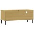 Mueble de TV con patas de metal OSLO madera maciza pino
