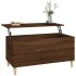 Mesa de centro madera contrachapada roble marrón 90x44,5x45