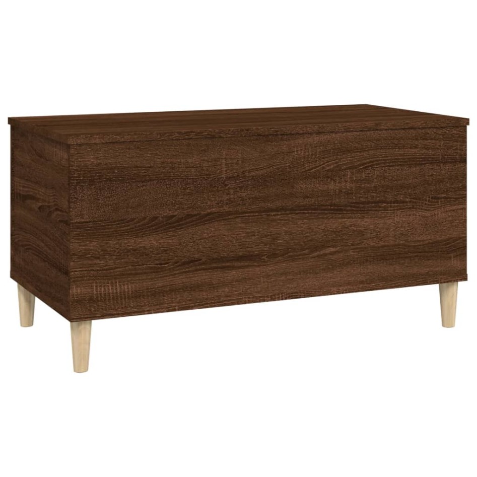 Mesa de centro madera contrachapada roble marrón 90x44,5x45