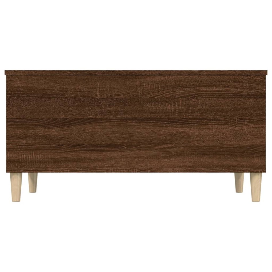 Mesa de centro madera contrachapada roble marrón 90x44,5x45