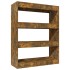 Estantería madera contrachapada roble ahumado 80x30x103