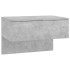 Mesitas de noche de pared 2 uds color gris