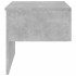 Mesitas de noche de pared 2 uds color gris