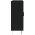 Aparador de madera de ingeniería negro 69,5x34x90