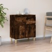 Aparador madera contrachapada color roble ahumado 60x35x70 cm
